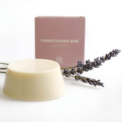 Shampoobars conditioner bar lavendel met verpakking